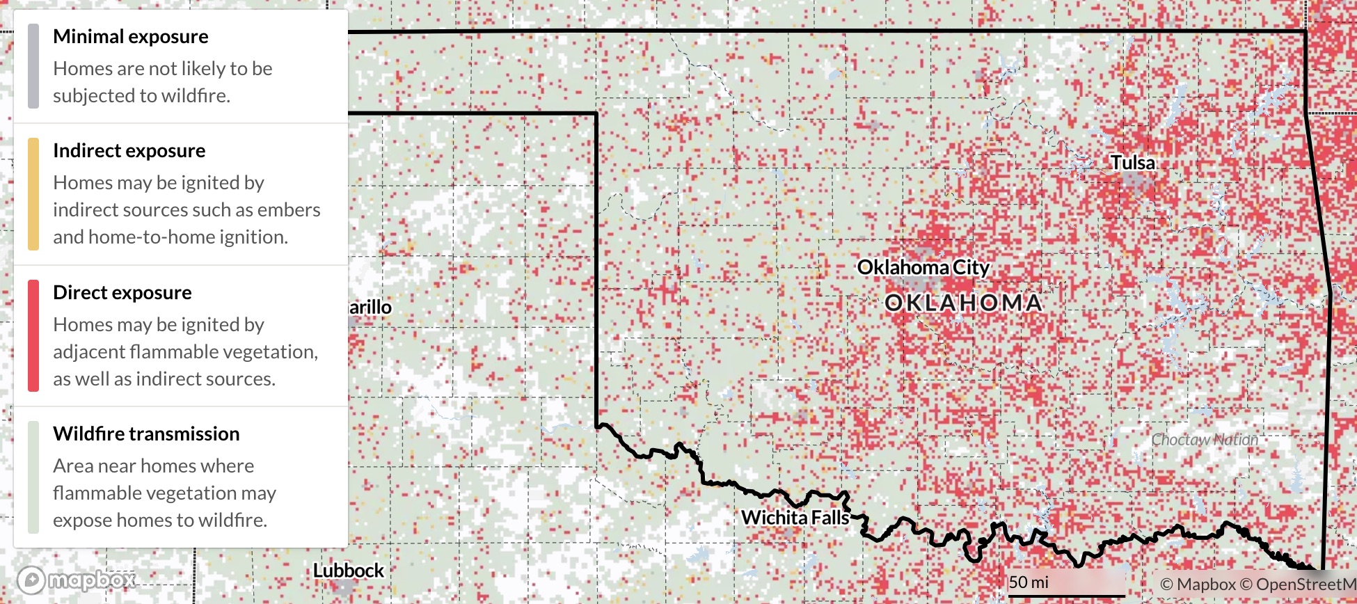 Oklahoma Wildfire Risk Reduction Zones